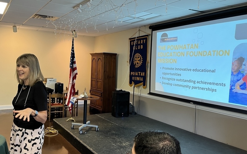 Holly Smith Presenting at the Rotary Club